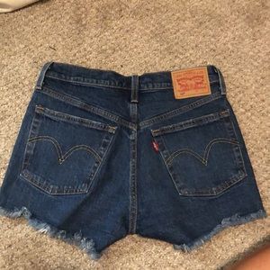 Levi 501 high waisted shorts